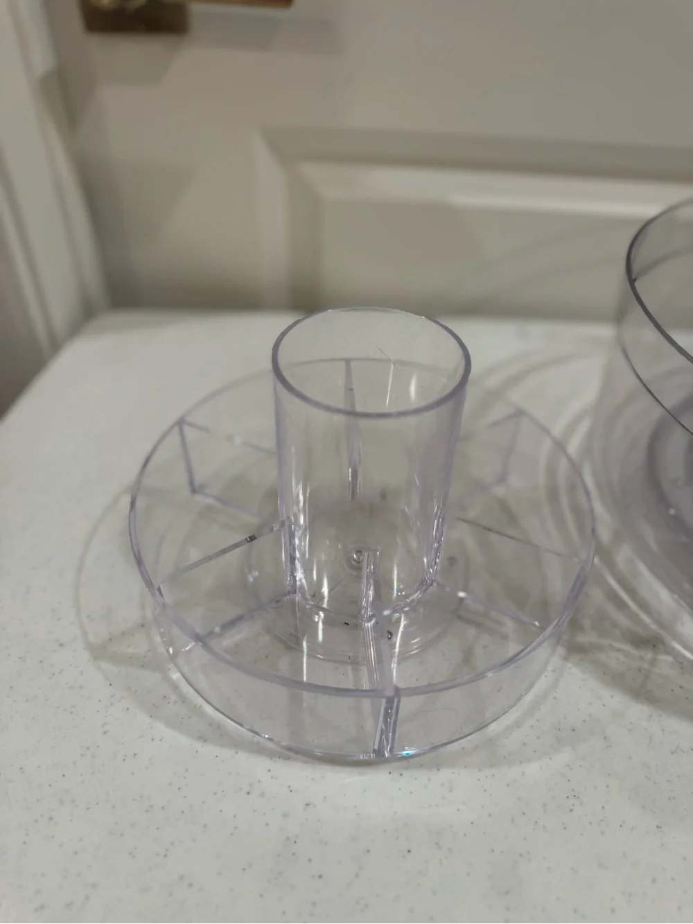 Clear Rotating Cosmetic Organizer - 2-Piece Makeup Storage Set